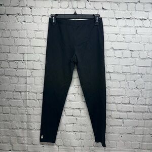 Polo Ralph Lauren girls Black Leggings with Logo Sz xl (16) NWT